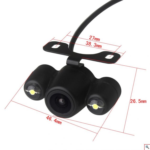 Κάμερα Οπισθοπορείας Αυτοκινήτου 170° με LED για Νυχτερινή Λήψη - Car Rear View Camera