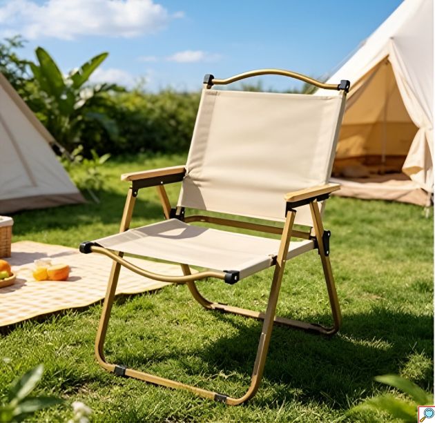 Πτυσσόμενη Καρέκλα Camping – Μεταλλική με Μπράτσα - Ανθεκτική, Ελαφριά για Κήπο, Παραλία, Ψάρεμα, Εξωτερικούς Χώρους
