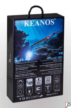 KEANOS® Σετ Extra Bright Αδιάβροχος Υποβρύχιος Καταδυτικός Φακός Aegean 1700lm Premium Edition με Διπλά Ο-Rings