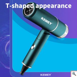 Kemei® Αναδιπλούμενο Σεσουάρ - Πιστολάκι Μαλλιών 1000W Ελαφρύ σε Σχήμα Τ KM-9825