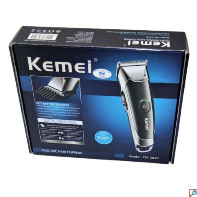 Kemei Επαγγελματική Κουρευτική Μηχανή – Επαναφορτιζόμενη με Λεπίδες Τιτανίου και 4 Αποσπώμενα Κεφάλια