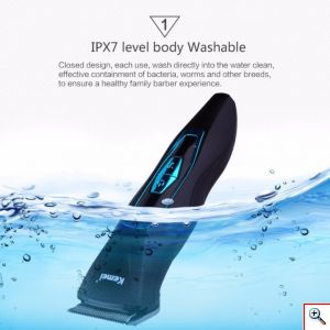 Kemei® Αδιάβροχη Επαγγελματική Κουρευτική Μηχανή 3W Επαναφορτιζόμενη KM-4003