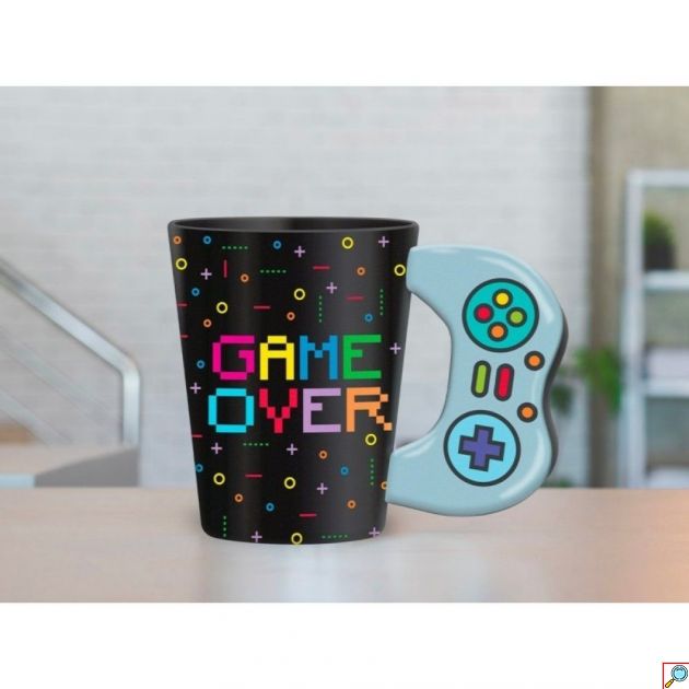 Κεραμική Γυαλιστερή Κούπα Game Over Τηλεχειριστήριο - Game Console