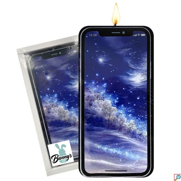 Διακοσμητικό Κερί 3D Smartphone 15,5x7,5x1cm – Πρωτότυπο Κερί Κινητό