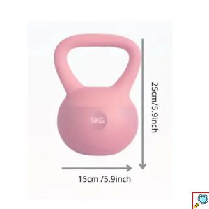 Kettlebell 5kg με Επένδυση Βινυλίου και Αντιολισθητική Λαβή για Προπόνηση