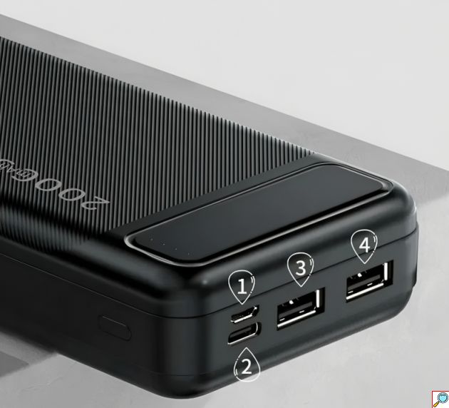 KLGO Power Bank 20000mAh με 2 Θύρες USB-A