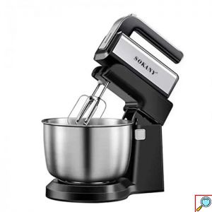 SOKANY Ηλεκτρικό Μίξερ 5 Ταχυτήτων 3.5L, 500W με Κάδο από Ανοξείδωτο Χάλυβα-Blender CX 6652