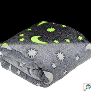 Παιδική Κουβέρτα Fleece που Φωσφορίζει 150x120cm με Λαμπερά Φωσφορίζοντα Σχέδια - Childrens Glow Blanket