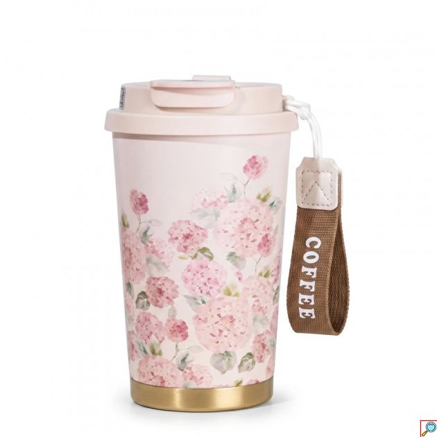 Θερμός Κούπα Καφέ 520ml BC-0387-C με Κεραμική Επένδυση – Θερμομόνωση, Στεγανό Καπάκι & Λουράκι Μεταφοράς, BPA Free, Διάφορα Σχέδια