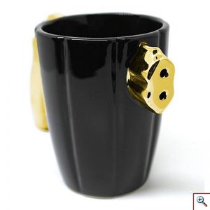 Τρισδιάστατη Κεραμική Κούπα Περίστροφο Revolver για Καφέ & Τσάι 350ml σε Διάφορα Χρώματα