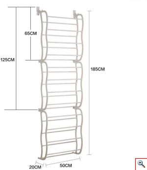 Κρεμαστή Παπουτσοθήκη Πόρτας 36 Ζευγαριών - Door Shoe Rack