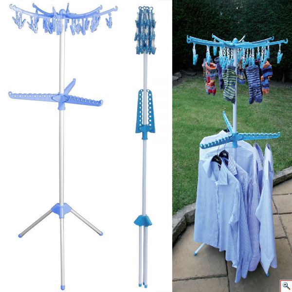 Πρακτική Κρεμάστρα - Απλώστρα Ρούχων 1,63εκ - Foldable Clothes Drying Airer 