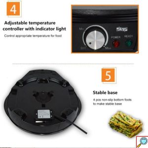 DSP Επαγγελματική Ηλεκτρική Κρεπιέρα 1200W με Ρύθμιση Θερμοκρασίας Μαύρο - Crepe Maker KC3018