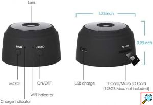 WiFi Mini Ασύρματη Κρυφή Κάμερα Παρακολούθησης Andowl
