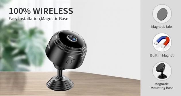 WiFi Mini Ασύρματη Κρυφή Κάμερα Παρακολούθησης Andowl