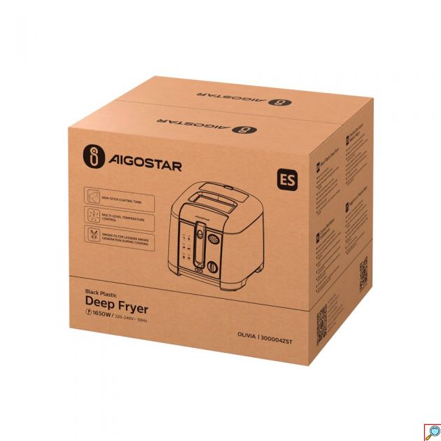 Φριτέζα Λαδιού 2.5L – Τραγανό Τηγάνισμα με 1650W - Ρυθμιζόμενη Θερμοκρασία, Αντικολλητικό Δοχείο, Φίλτρο Καπνού