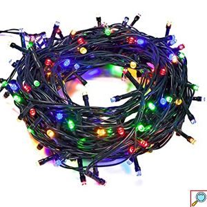 400 Πολύχρωμα Χριστουγεννιάτικα LED Λαμπάκια ARRANGO 28μ με Πράσινο Καλώδιο 1,5μ και 8 Προγράμματα Φωτισμού