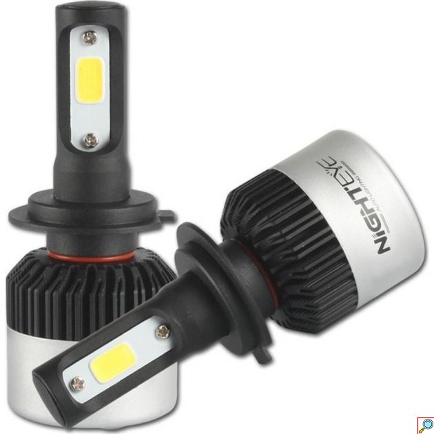 Λάμπες LED Αυτοκινήτου - 72W, 9000LM, 6500K, IP68 - Σετ 2 Τεμαχίων Για Καθαρό Λευκό Φωτισμό
