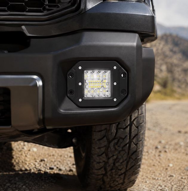 LED Χωνευτό Προβολάκι 36W 12V-24V, 2880lm, IP68 – Αδιάβροχο Spot Φωτισμός για Αυτοκίνητο & Μηχανή, 6000K, 12 SMD, 2 Λειτουργίες, 12cm