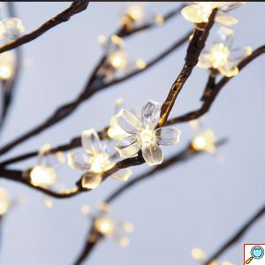 LED Διακοσμητικό Δέντρο με Λευκό Θερμό Φωτισμό 180cm - Για Εσωτερικό & Εξωτερικό Χώρο