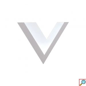LED Επιτοίχιο Φωτιστικό σε Σχήμα V με 3 Ρυθμίσεις Φωτισμού 9W 25.8 x 21.5cm - Universo