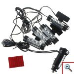 LED Φώτα Εσωτερικού Χώρου Αυτοκινήτου 12V - Σετ 4 Τεμαχίων