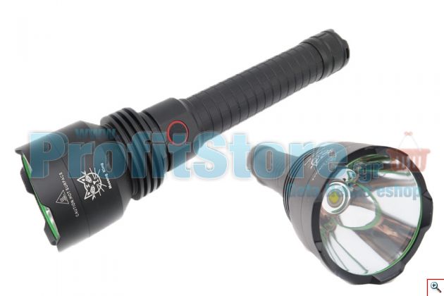 Επαναφορτιζόμενος Φακός 3000 Lumens Υπέρ - Υψηλής Φωτεινότητας CREE LED - 2 x 26650 Μπαταρίες