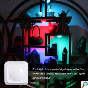LED Φωτιστικό Σποτ Μπαταρίας RGB με Τηλεχειριστήριο Σετ 2 Τμχ 