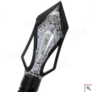 Φλας Μοτοσυκλέτας με 13smd LED και Φώτα Ημέρας 2τμχ - LED Lighting Motorcycle 