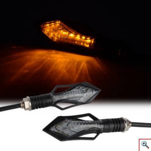 Φλας Μοτοσυκλέτας με 13smd LED και Φώτα Ημέρας 2τμχ - LED Lighting Motorcycle 