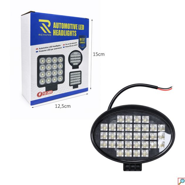 LED Προβολέας Εργασίας Αυτοκινήτου 42W 12-30V Rchang Με Βάση Στήριξης