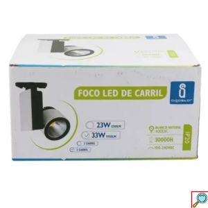 LED Tracklight Φωτιστικό Σποτ Ράγας 3 Καλωδίων 23W - 4000K - Aigostar
