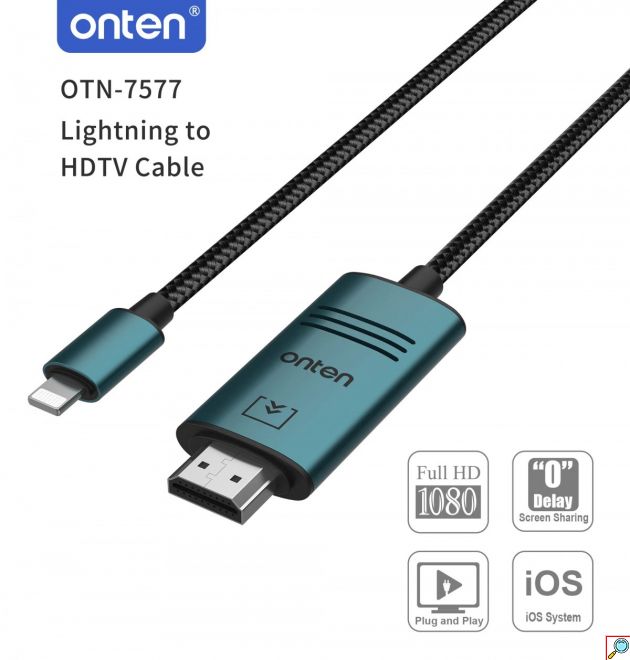 Καλώδιο Lightning σε HDMI - Full HD 1080p, 2m για προβολή σε μεγάλη οθόνη
