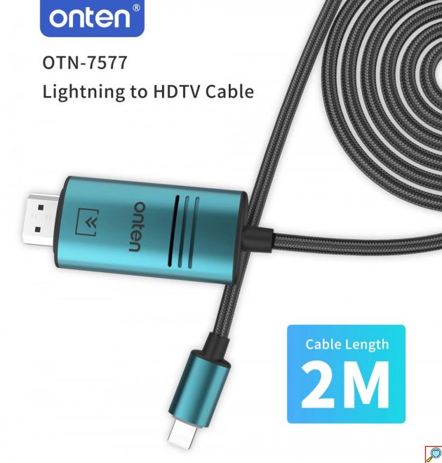 Καλώδιο Lightning σε HDMI - Full HD 1080p, 2m για προβολή σε μεγάλη οθόνη