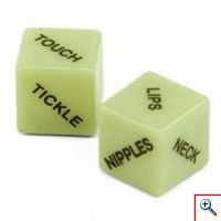 Αισθησιακά Φωσφορίζοντα Ζάρια Love Dices - Σετ 2 τεμαχίων 