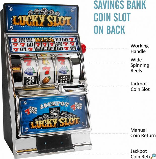 Κουμπαράς Lucky Slot - Διασκεδαστικός Κουλοχέρης με Ήχο & Φως