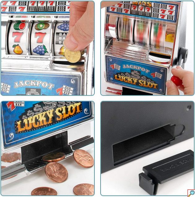 Κουμπαράς Lucky Slot - Διασκεδαστικός Κουλοχέρης με Ήχο & Φως