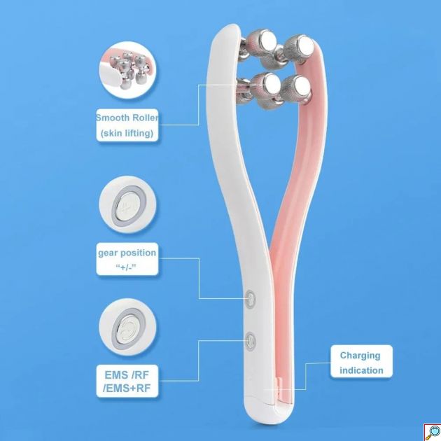Συσκευή Μασάζ Προσώπου EMS RF Roller – Καθημερινή Περιποίηση με 3D Roller
