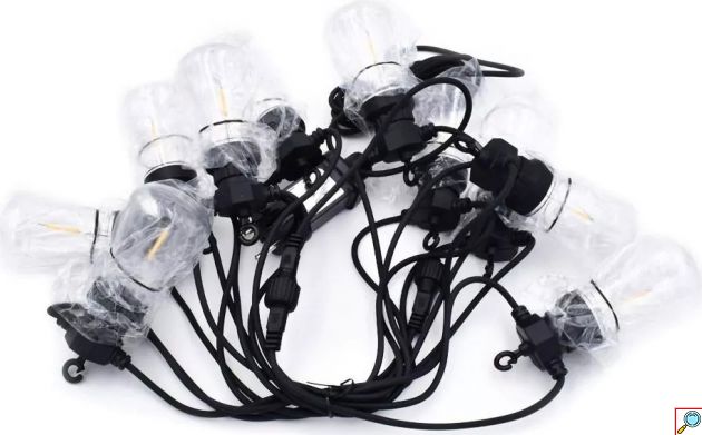 Γιρλάντα με 10 Λάμπες LED - Ατμοσφαιρικός Φωτισμός 220V IP65