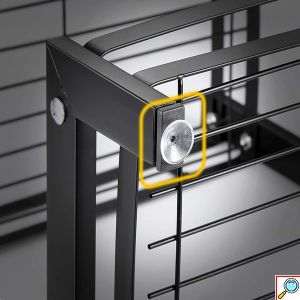 Μεταλλική Ραφιέρα Κουζίνας 3 Επιπέδων για Οργάνωση Μπαχαρικών & Βασικών Υλικών