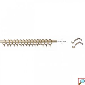 Μεταλλικό Πτυσσόμενο Κουρτινόξυλο 160-310cm Φ16-19