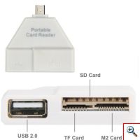 Micro USB Φορητό Card Reader για Smartphone & Tablet