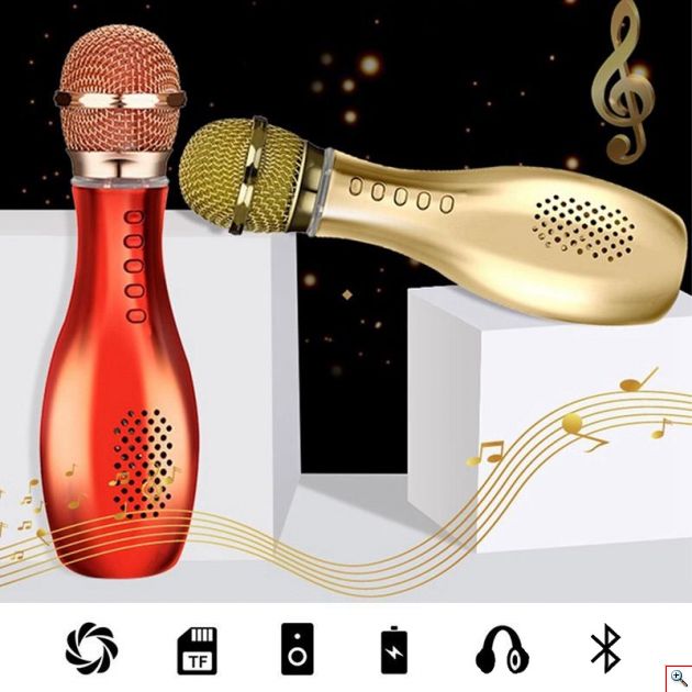 Ασύρματο Bluetooth Μικρόφωνο KARAOKE Ηχείο Mp3 Player Q007