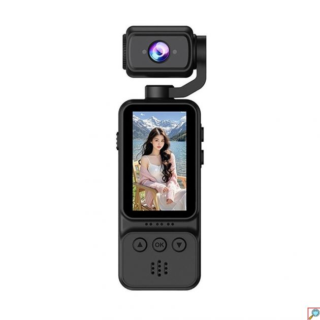 Mini Action Camera 4K - Περιστρεφόμενος Φακός 360° και Οθόνη 1.97