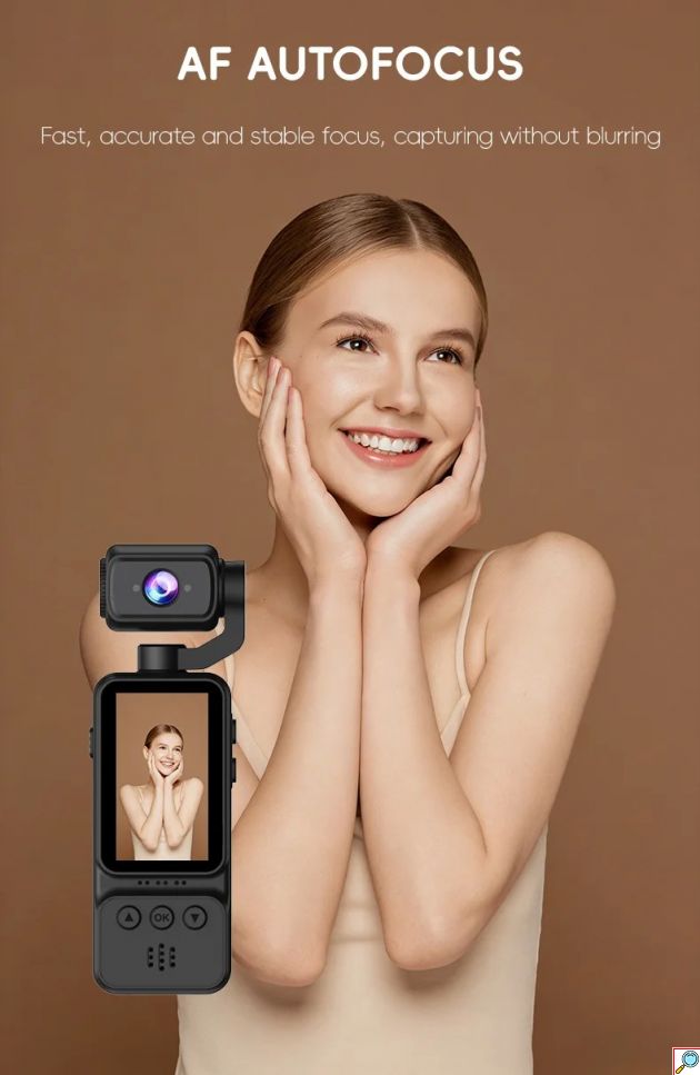 Mini Action Camera 4K - Περιστρεφόμενος Φακός 360° και Οθόνη 1.97