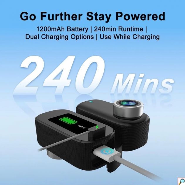 Mini Action Camera 4K Ultra HD - WiFi, Ευρυγώνιος Φακός 140°, Σταθεροποίηση EIS και Οθόνη 1.47″