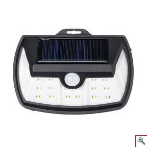 Mini Αδιάβροχο Ηλιακό Φωτιστικό Δρόμου 20W με 28 LED και Ενσωματωμένο Ηλιακό Συλλέκτη Solar Panel Εξωτερικού Χώρου & Ανιχνευτή Κίνησης 