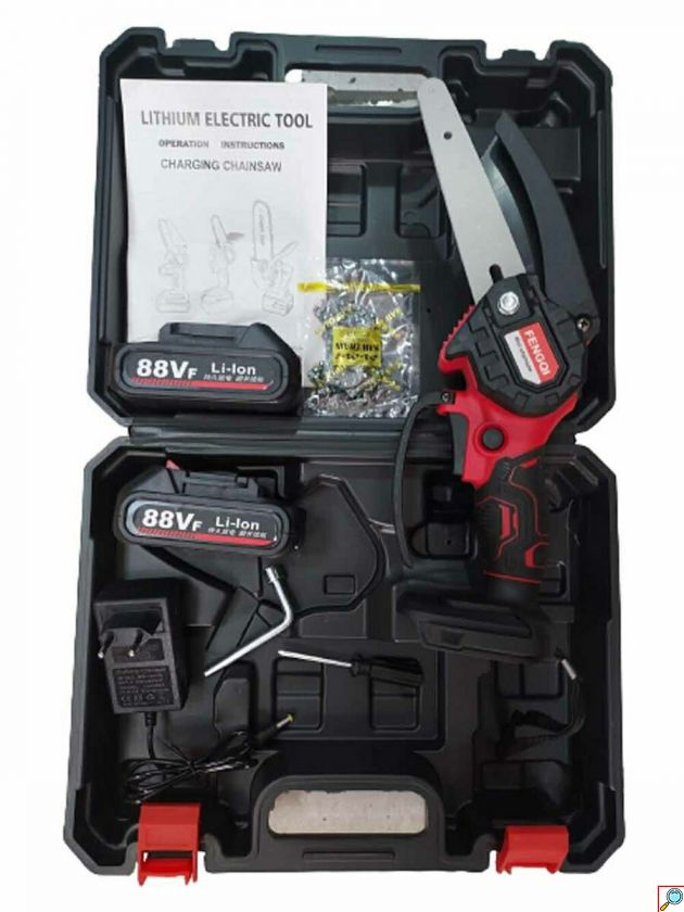 Mini Αλυσοπρίονο Μπαταρίας 36V με Λάμα 15cm για Κλάδεμα