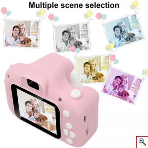 MINI CAM - Ψηφιακή Φωτογραφική Μηχανή & HD Βιντεοκάμερα Με Retro Εφέ Φιλμ, Επαναφορτιζόμενη με USB, TF, Περίβλημα Σιλικόνης, Κατάλληλη για Παιδιά, OEM