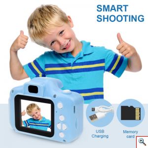 MINI CAM - Ψηφιακή Φωτογραφική Μηχανή & HD Βιντεοκάμερα Με Retro Εφέ Φιλμ, Επαναφορτιζόμενη με USB, TF, Περίβλημα Σιλικόνης, Κατάλληλη για Παιδιά, OEM